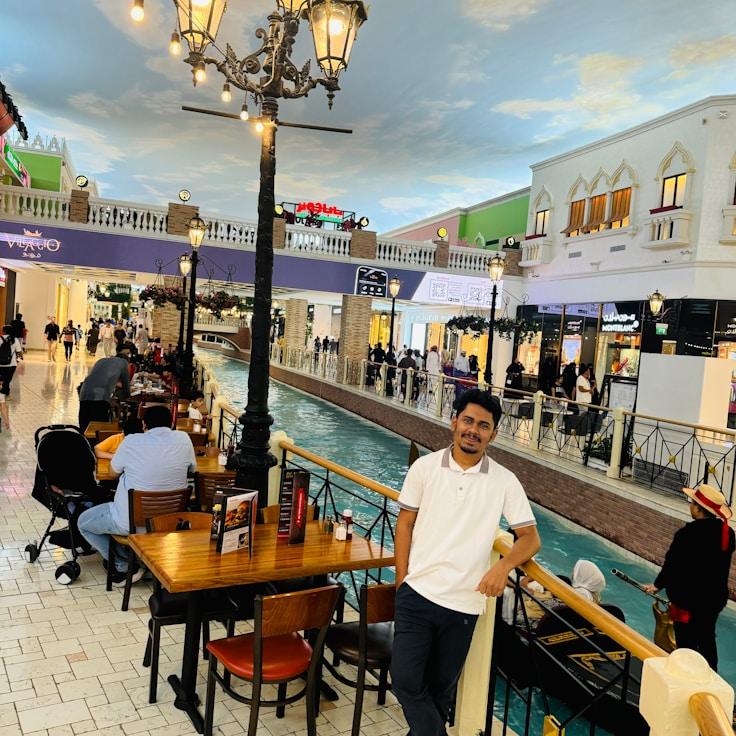 Contemporary shopping mall interior featuring family zones